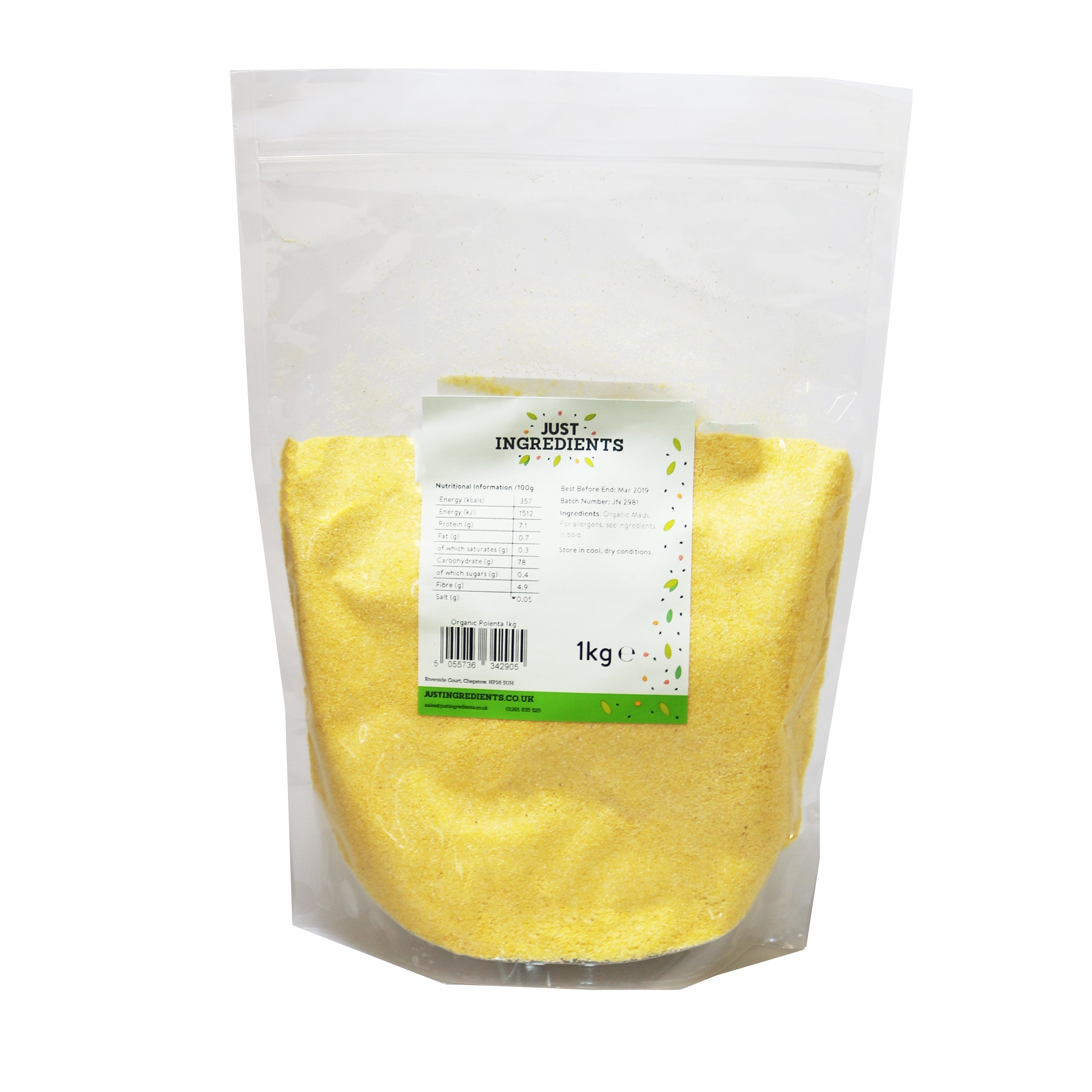 JustIngredients Organic Polenta